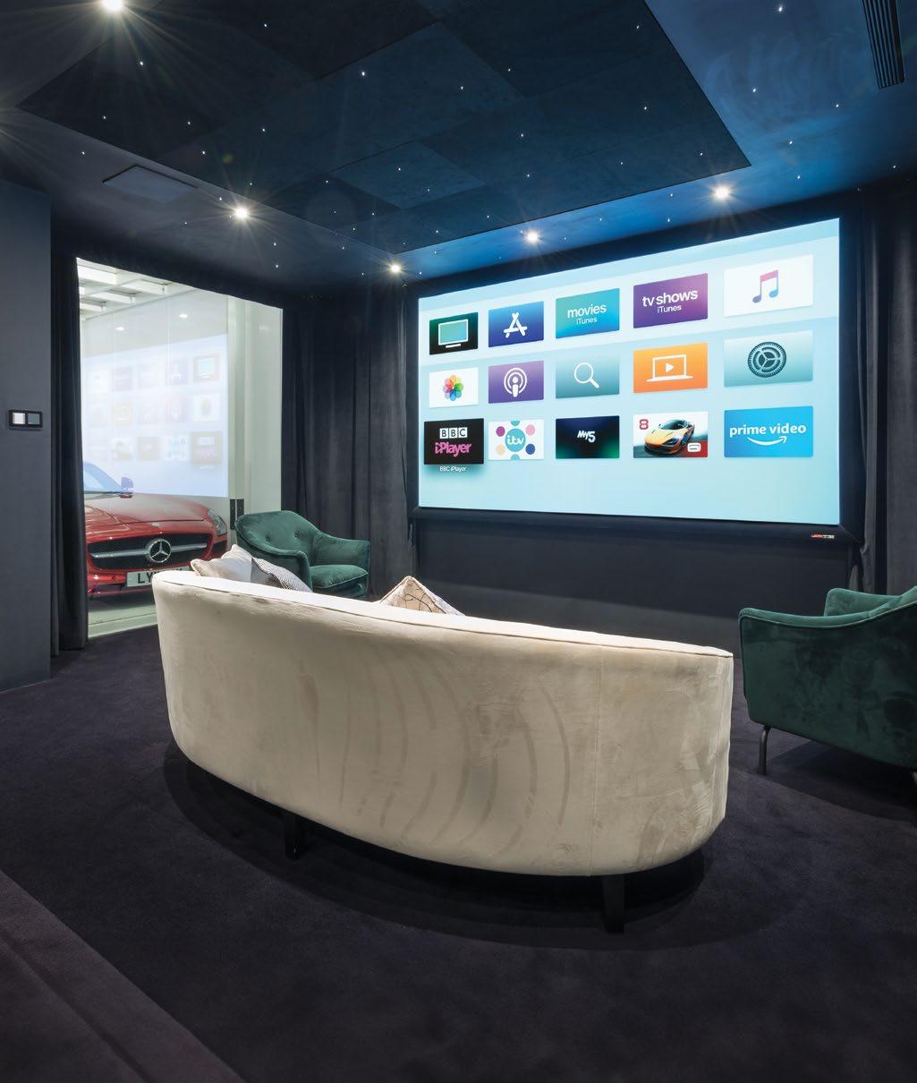 A modern apartment with smart home technology