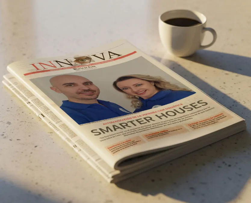 Innovation magazine featuring a smart home automation story highlighting intelligent home technology and connected living